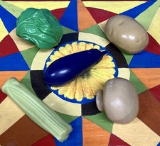 VTG Play Food Fun For Tikes Pretend Kitchen Cooking Vegetables Lot PF 1-VL94