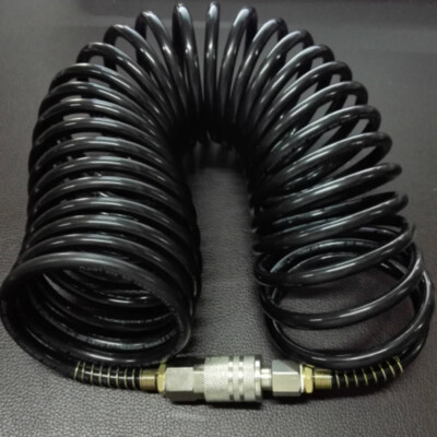 #ad 25ft 1 4quot; Recoil Air Hose Re Coil Spring Ends Pneumatic Compressor Tools 200PSI $13.00