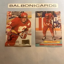 Theo Fleury 2 Card Fleer Ultra Lot! NM+ Free Shipping!
