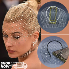 Women  s Bridal Birdcage Veil Headband   Fascinators with Net Mask Hair Accessori