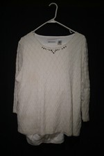 Two-Piece Top  Pants Sweater Set Women's Medium