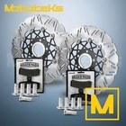 11.5 HARLEY FLOATING MESH ROTOR W/ BRAKE PADS FOR SOFTAIL MODELS FRONT&REAR SET