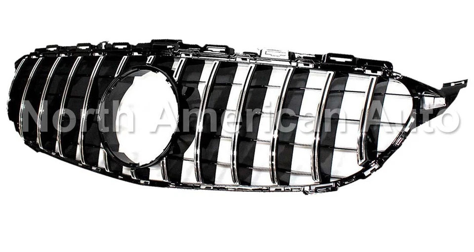 C250 C300 C350 parrilla GT negro-cromo 2015 2016 2017 2018 sin cámara Panamericana Foto 2 de 4