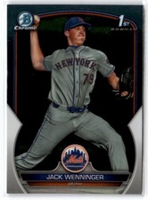 2023 Bowman Draft Chrome 1st Bowman Jack Wenninger New York Mets #BDC-68