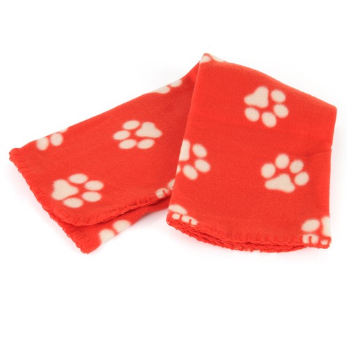 Lots Paw Print Soft Handcrafted Warm Pet Puppy Dog Cat Fleece Blanket Mat Cover - Picture 28 of 49