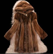Womens lined Long Coat Hooded Overcoat Jacket Winter Thick Warm Parka