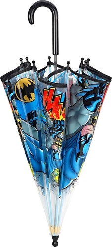 Batman Umbrella DC Comic Children's Boys Girls Offically Licensed Dome Brolly - Picture 3 of 5
