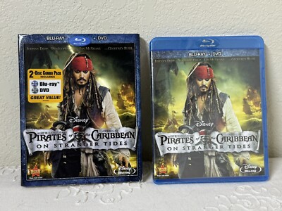 Pirates Of The Caribbean On Stranger Tides Blu Ray DVD w/ Slipcover ...