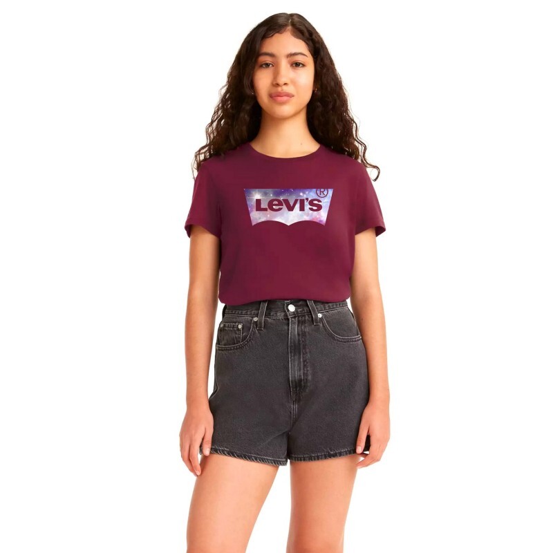 LEVIS T - Shirt Donna Ragazza mezza Manica Corta The Perfect Bw Galaxy 17369-202