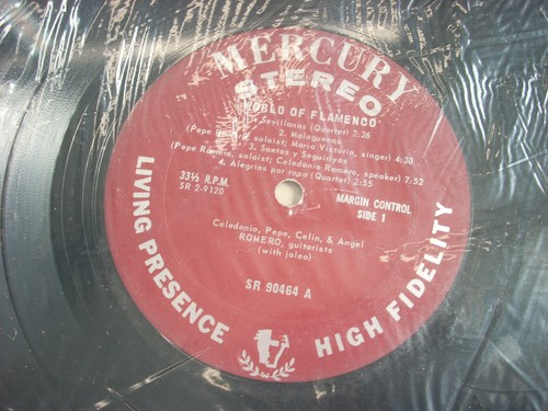 MERCURY STEREO SR 2-9120 THE ROMEROS: WORLD OF FLAMENCO (W/ JALEO) VINYL LP (RH) - Imagen 10 de 11