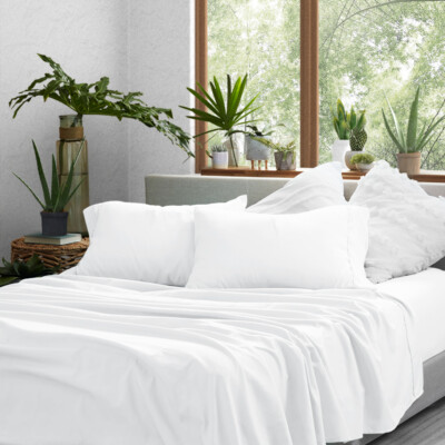 Kaycie Gray Basics Softest Microfiber 4PC Sheets Set Deep Pocket