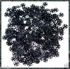 40 SETS SNAPS Prym Sewing SQUARE Black Size # 2/0, 7mm, 5/16 inch Doll Clothes