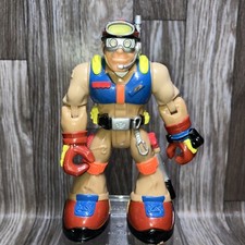 2 6" First Responder Rescue Heroes Action Figures Figurine Toys 2002 Mattel Vtg