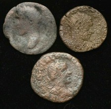 RARE LOT 3 X PROVINCIAL ROMAN COINS  - GOOD CONDITION - TOTAL 31 GRAMS