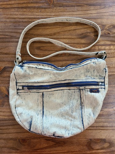 Shane Vintage Denim Hobo Shoulder Bag 
