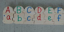Wooden Alphabet Puzzle..Complete..Amish Made 39 Inches Long