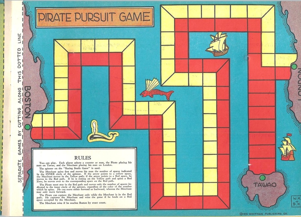 16 Ready to Play Games 1931 w/ Spinners & Rules Whitman Publishing