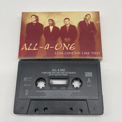 All 4 One I Can Love You Like That Cassette Tape Single  TESTED WORKING