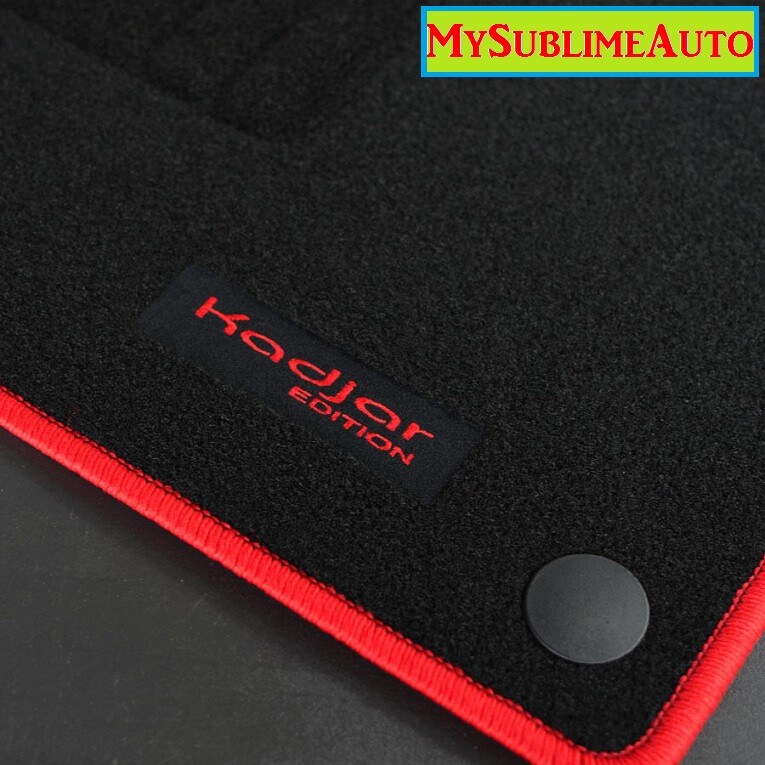 Tapis de sol Renault Kadjar velours haute densité édition Rouge sur mesure