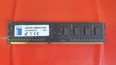 4GB MEM-STAR 12800MHz D3L1600/4GS016C RAM Arbeitsspeicher DDR3 PC3 240-Pin DIMM