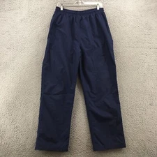Cabelas Gore-Tex Rain Pants Mens L Reg (actual 31x30) Blue Hi-Rise Elastic Waist