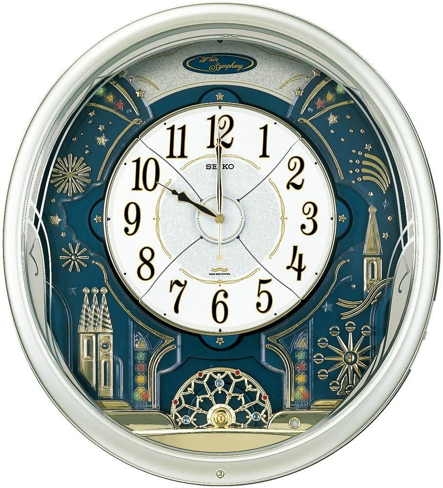 Seiko Clock Hanging clock Radio wave Analog Karakuri 6 songs Seiko Clock Hanging clock Radio wave Analog Karakuri 6 songs