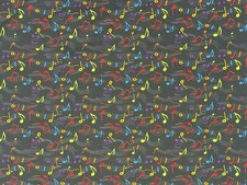 Music Notes Tossed 100 Cotton Fabric