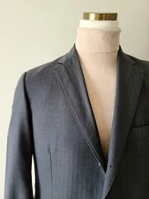 Brooks Brothers 1818 42S Regent Blazer Saxxon Gray Pinstripe 3 Btn 100% Wool