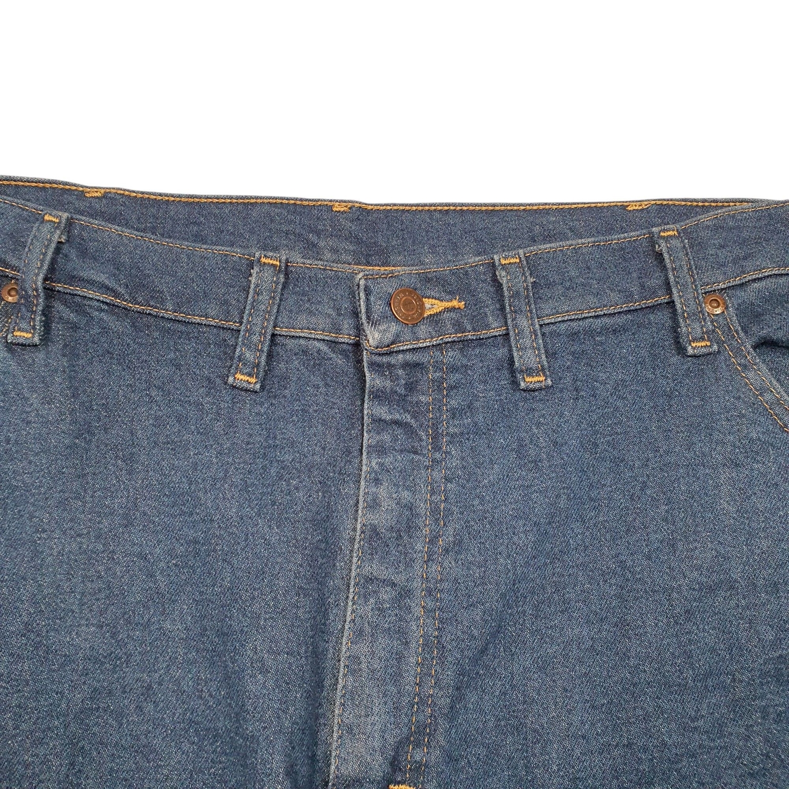 WRANGLER Casual Jeans Regular Fit Blue Denim Trousers Mens W44 L30 image 2