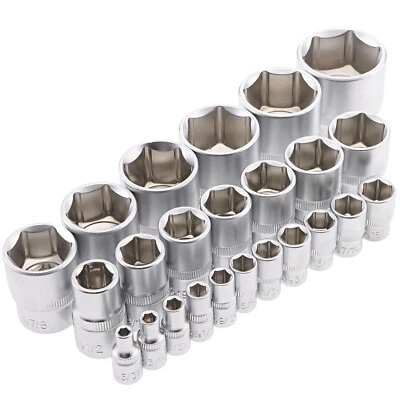 Zoll Steckschlüssel Set 5/32 - 1.1/4 Zöllige Stecknuss Schlüssel Harley Werkzeug - Bild 1 von 4