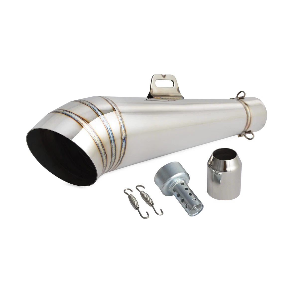 38 51mm Exhaust Muffler Pipe Silencer Universal For 125cc 1000cc