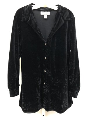 Diane Von Furstenberg Sz M The Color Authority Flocked Velvet Tunic Womens Top