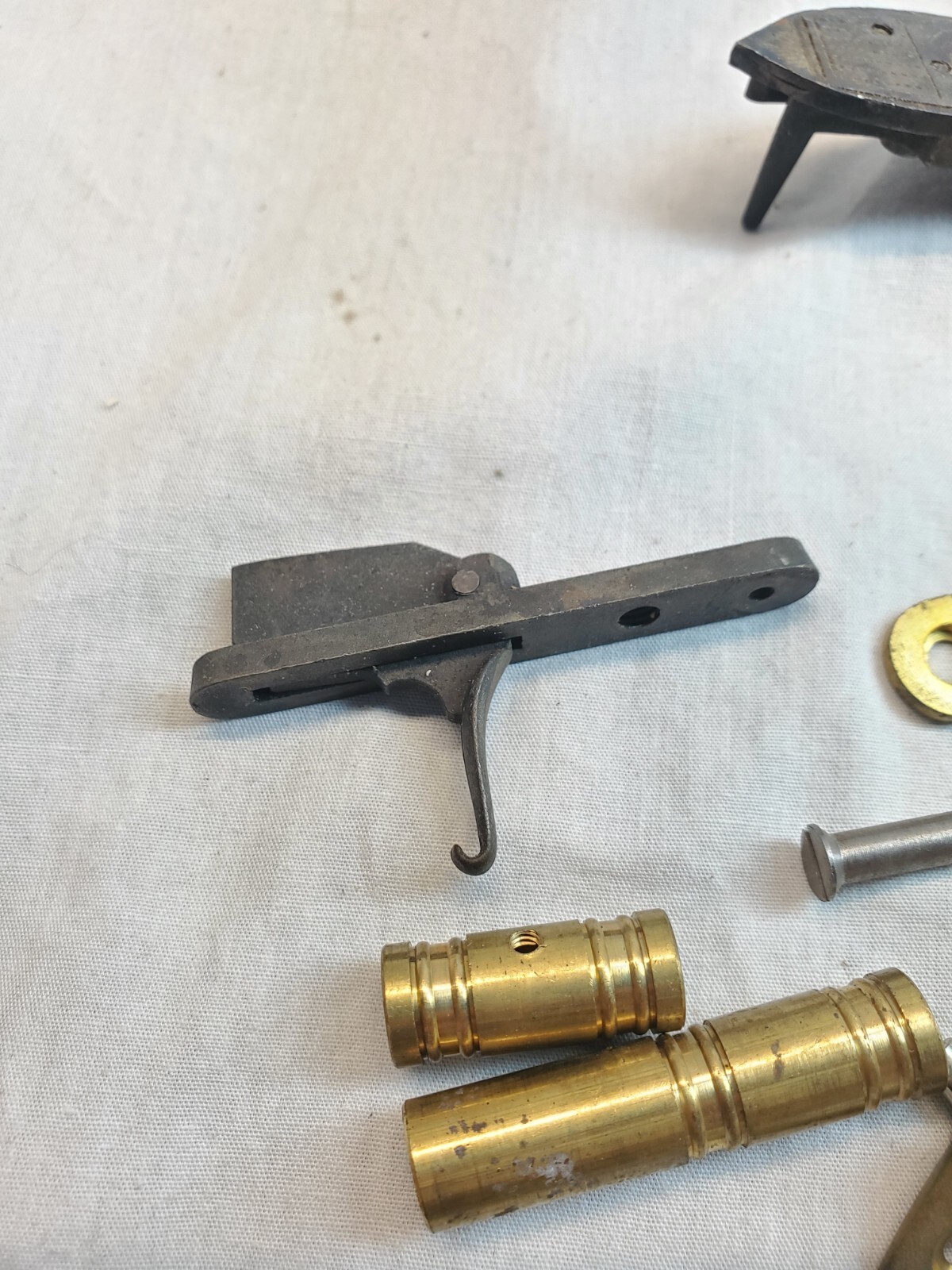 CVA Percussion Black Powder Lock and Brass Pistol Parts. Kentucky