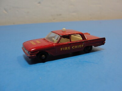 Matchbox No.59 Fire Chief マッチボックス 当時 英国製 1960s vintage Lesney MATCHBOX #59 Ford Fairlane FIRE CHIEF DIECAST