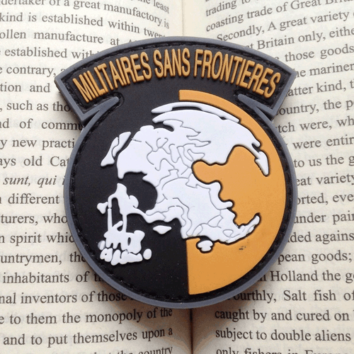 3D PVC METAL GEAR SOLID MGS PEACE WALKER MILITAIRES SANS FRONTIERES PATCH - Picture 4 of 6
