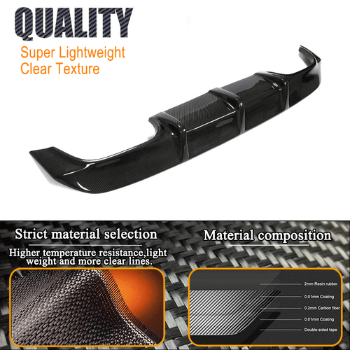 Difusor trasero de carbono para Mercedes R171 SLK350 2004-10 difusor parte trasera faldón - Imagen 7 de 11