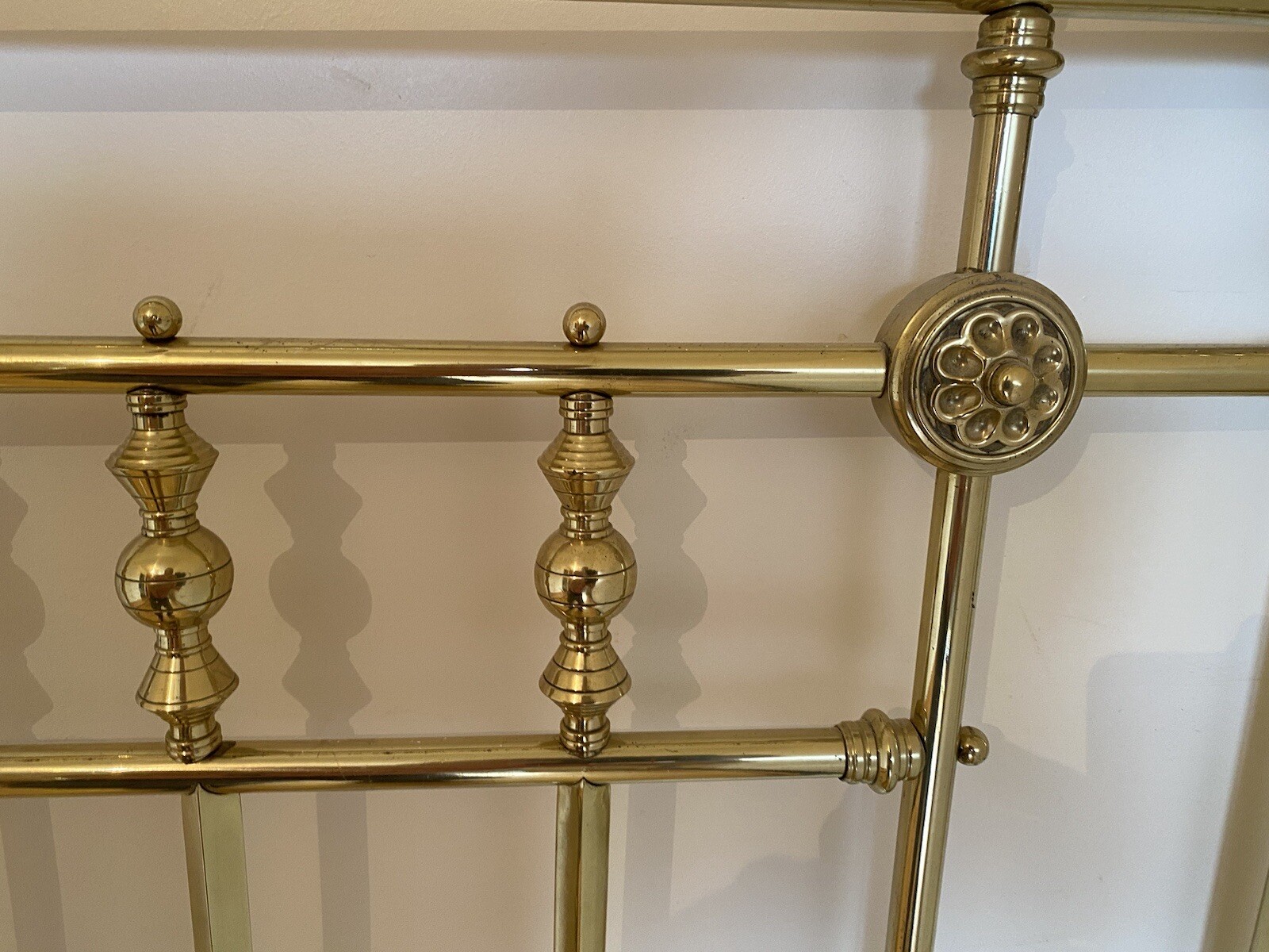 Antique King Size Solid Brass Bed Frame eBay