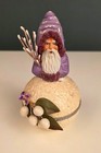 Vintage D Blumchen & CO  Papier Mache Santa on a Snowball Candy Container 1995 — photo 1