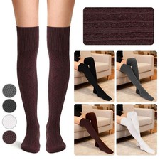 Women's Knit Over knee Long Boot Socks Winter Thigh High Stockings Leg Warmers