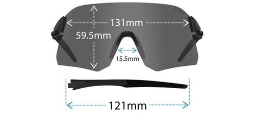 Sunglasses Tifosi Rail Polarized Sport Blackout Smoke AC Red Clear Optics - Picture 2 of 5