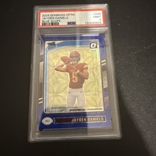 2024 Donruss Optic #248 Jayden Daniels Blue Scope PSA 9