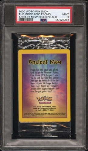 Pokemon Ancient Mew Holo Movie Promo Cello Pack - PSA 8