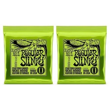 Ernie Ball 2221 Regular Slinky Nickel Wound Electric Guitar Strings 2Pack