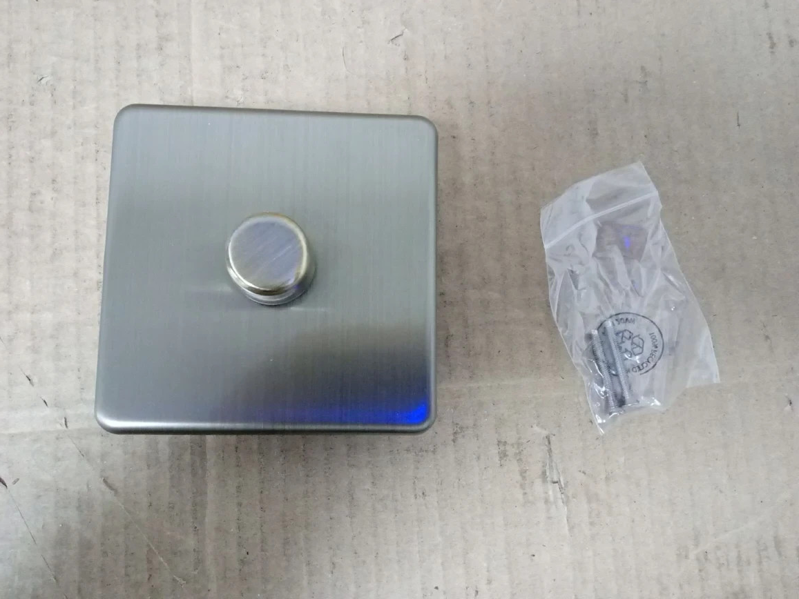 Knightsbridge 1G 2 Way 10-200W 5-150W LED Intelligent Dimmer Antique Brass