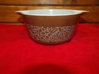 VTG Pyrex Woodland Brown Cinderella Casserole Baking Dish 474-B No Lid 1.5 Qt