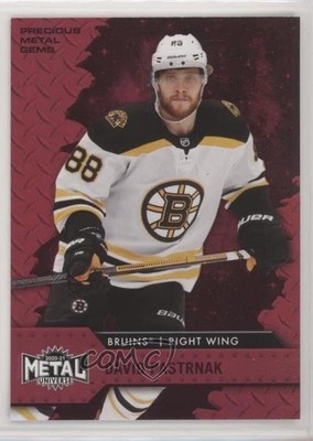 2020-21 Skybox Metal Universe PMG Red 88/90 David Pastrnak #88 0c3