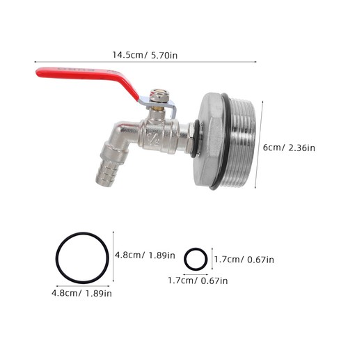  Outdoor Water Spigot Handle Gallon Bucket Faucet Beverage Spout Tap - Zdjęcie 5 z 12