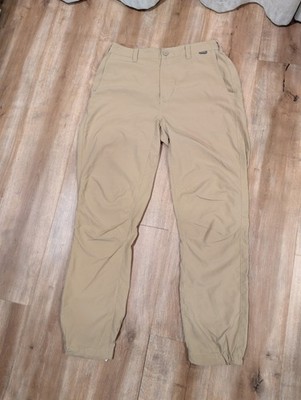 Simms Fishing Pants Mens Size 32 (Fit 30x29) Beige Lightweight Quick Dry Elastic