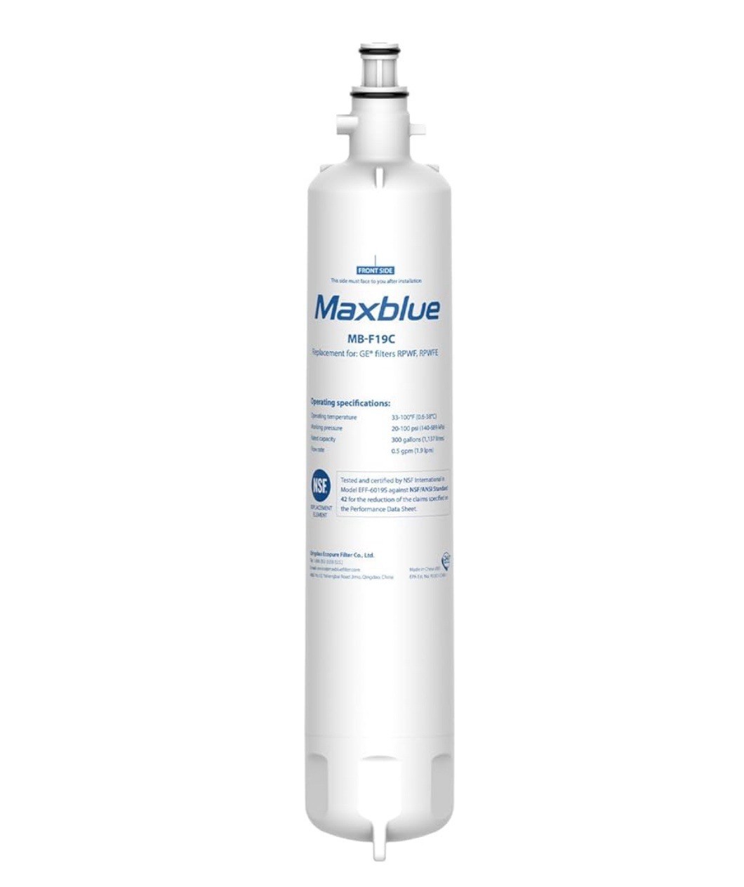 Maxblue Refrigerator Water Filter, Replacement for GE&reg; RPWFE,RPWF(1)