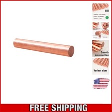 High-Quality 1/2" Dia Copper Round Rod - 3.94" Long for All Your Craft Needs